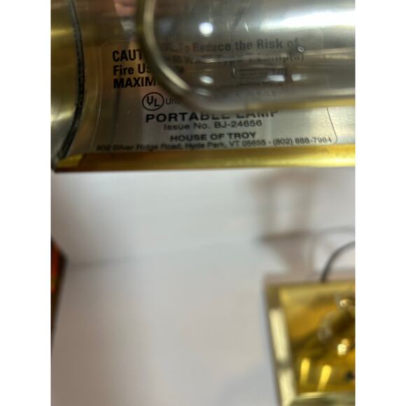 House Of Troy Articulating Brass Desk or Piano Lamp 14" Tested Model BJ24656 - Picture 9 of 11